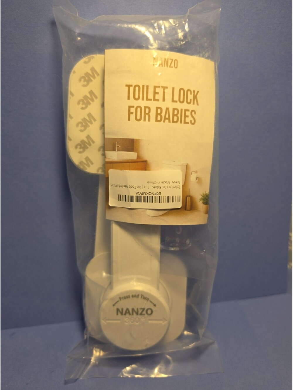 NANZO Toilet Locks Baby Proof (2 Pack) - Easy to Install, Use and Effective